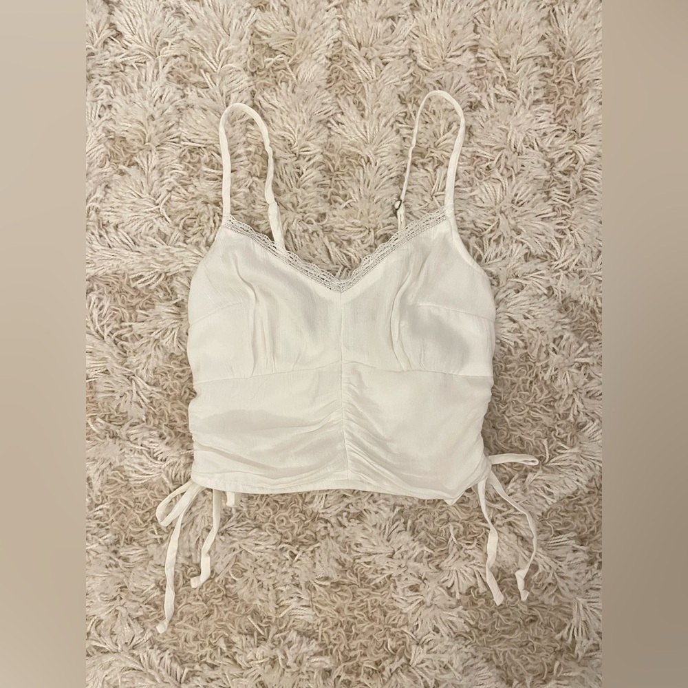 NWT Hollister Women’s White Crop Tank Top Size XS
